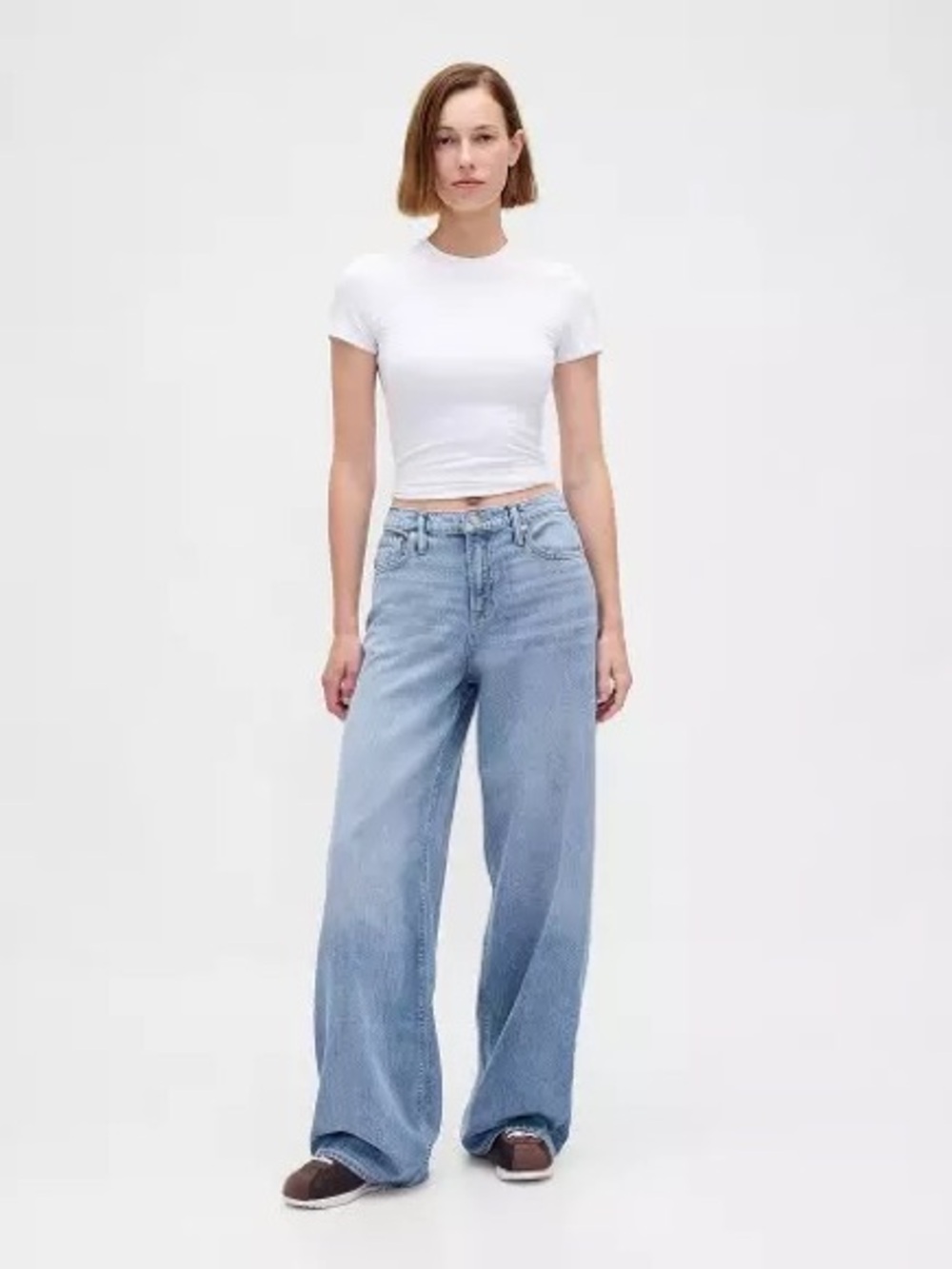 H&M Wide-Leg Light Blue Women’s Jeans – Size 8